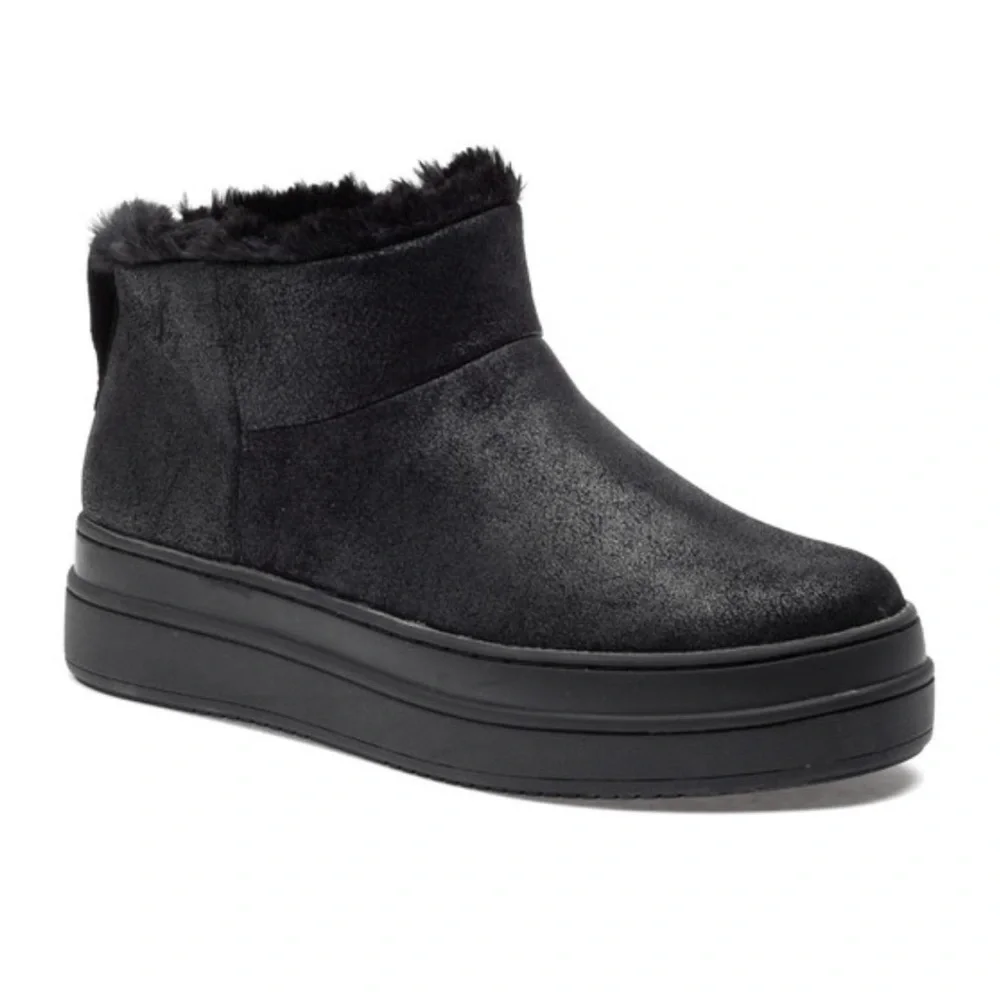 NWT J/SLIDES NIA Black Metallic Brushed Suede - Picture 2 of 12